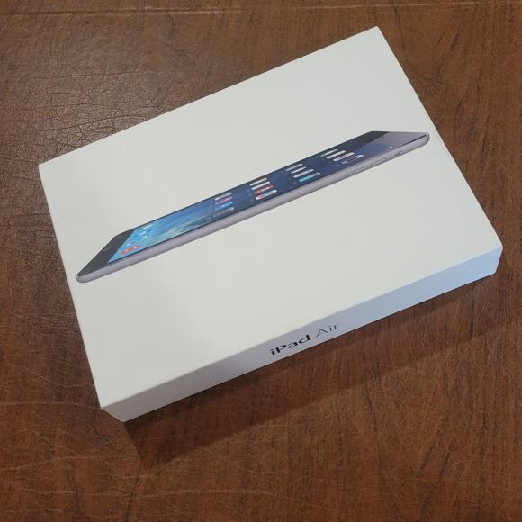 BOX ONLY Apple A1475 iPad Air 1st Gen. 128GB Wi-Fi + Cellular, 9.7in Space Black - Picture 1 of 10